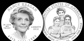 Ronald and Nancy Reagan Coin Designs Designs for 2016 Nancy Reagan First Spouse Gold Coin