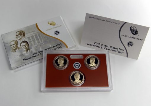 Photo of 2016 Presidential $1 Coin Proof Set and Packaging