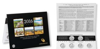 2016 Quarters Released in Uncirculated 10-Coin Collector Set 2016 America the Beautiful Quarters Uncirculated Coin Set