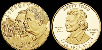 2016 $5 NPS and $10 Betty Ford Gold Coin Prices 2016 National Park Service 100 Anniversary and Betty Ford Gold Coins