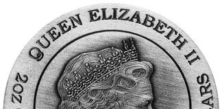 2016 Odin Antiqued Coin in High Relief 2016 Odin High Relief 2 oz Silver Antiqued Coin, Obverse