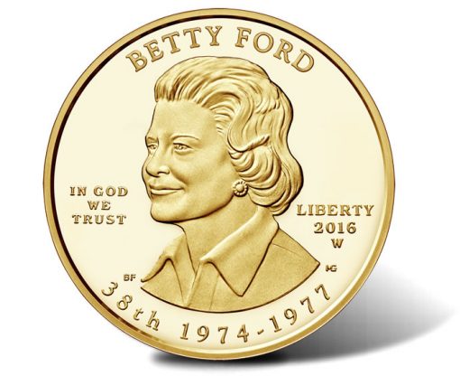 2016-W $10 Proof Betty Ford First Spouse Gold Coin, Obverse