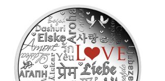 2016 Australian Collector Coins for May 2016 $2 Language of Love 2 oz Silver Proof Coin
