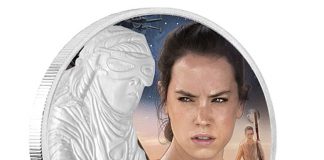 Collectible 2016 Star Wars-Themed Coin Features Rey 2016 Rey Silver Coin