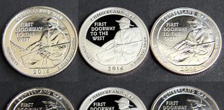 Three-Coin Set of 2016 Cumberland Gap Quarters Cumberland Gap National Historical Park Quarters Photos