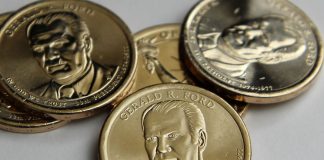 US Coin Production in March; Gerald Ford $1 Mintages Revealed Gerald R. Ford Presidential $1 Coins