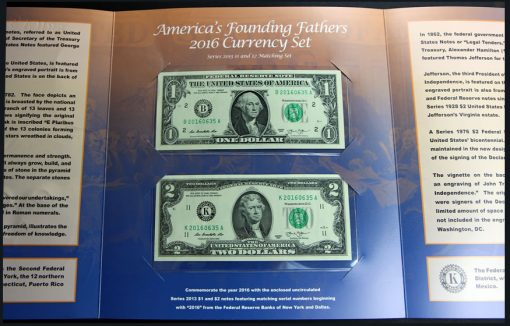 Inside Center of America’s Founding Fathers 2016 Currency Set
