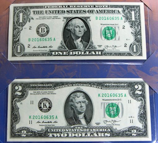 Money in America’s Founding Fathers 2016 Currency Set