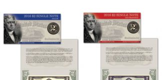 2016 $2 Single Note Collection Includes Two Banknotes 2016 $2 Single Note Collection