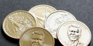 US Coin Production in April; Reagan $1 Mintages Revealed 2016 Ronald Reagan Presidential $1 Coins