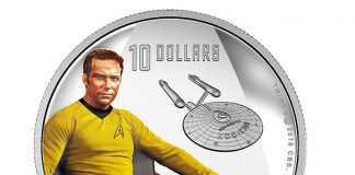Canadian 2016 Star Trek Collector Coins and Stamps Launch Canadian 2016 $10 Captain Kirk Silver Coin