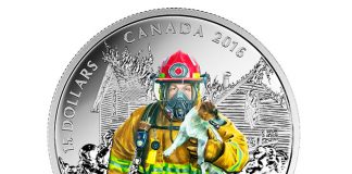 Canadian 2016 Firefighter Coin Starts National Heroes Series Canadian 2016 $15 National Heroes Firefighters Silver Coin