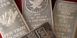 Gold Logs New 7-Week Low, Silver Gains for Second Day silver bars, 3 and 1