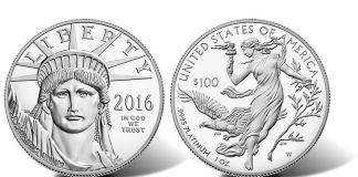 2016-W Proof American Platinum Eagle Launches on June 30 2016-W $100 Proof American Platinum Eagle