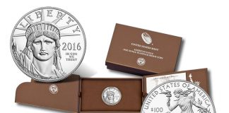 2016-W Proof American Platinum Eagle Release (Updated) 2016-W Proof American Platinum Eagle Coin and Case