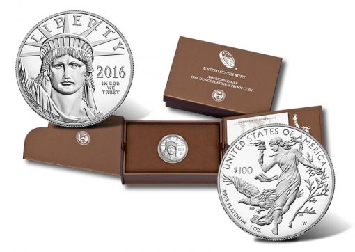2016-W Proof American Platinum Eagle Coin and Case