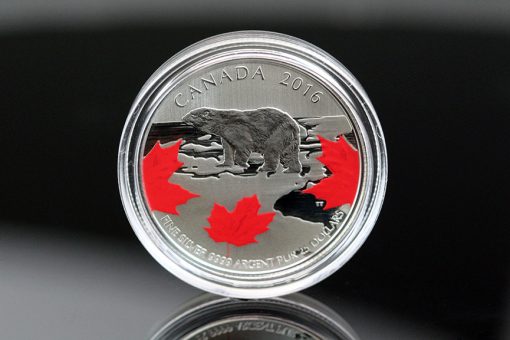 Canadian 2016 $25 True North Silver Coin, Reverse