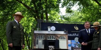Harpers Ferry Quarter Launch Ceremony Highlights Coin pour of Harpers Ferry quarters