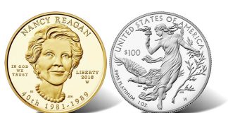 2016 Nancy Reagan Gold Coin and Platinum Eagle Pricing Nancy Reagan gold coin and proof Platinum Eagle