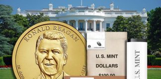 Ronald Reagan Presidential $1 Coins in Rolls, Bags and Boxes Rolls, Bags and Boxes of Ronald Reagan Presidential $1 Coins