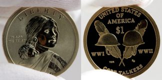 2016-S Enhanced Uncirculated Native American $1 Coin Finishes, Values, Photos and Video 2016-S Enhanced Uncirculated Native American $1 Coin - Obverse and Reverse