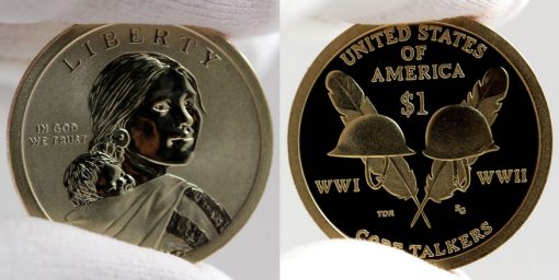 2016-S Enhanced Uncirculated Native American $1 Coin - Obverse and Reverse