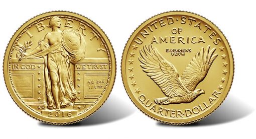 2016-W Standing Liberty Centennial Gold Quarter