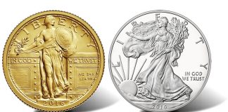 2016 Proof Silver Eagle, Standing Liberty Gold and Reagan Chronicles Set Pricing 2016-gold-liberty-quarter-proof-silver-eagle
