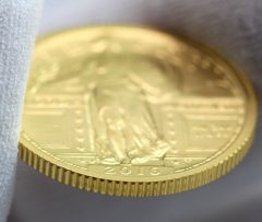 2016-W Standing Liberty Centennial Gold Coin - Edge and Rim