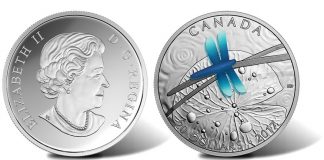 Canadian 2017 $20 Silver Coin Features Handcrafted Dragonfly in Niobium Canadian 2016 $20 Dragonfly 1 oz Silver Coin