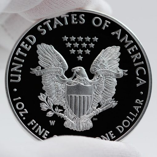 Reverse photo of a 2016-W 30th Anniversary Proof American Silver Eagle