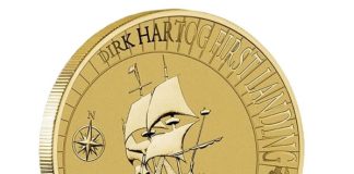 2016 Stamp and Coin Cover Celebrates Hartog’s Landing in Australia 1616-2016 1$ Dirk Hartog Australian Landing Coin - Reverse