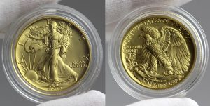 2016-W Walking Liberty Centennial Gold Coin - Obverse and Reverse
