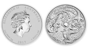 2017 Dragon and Phoenix 1oz Silver Bullion Coin
