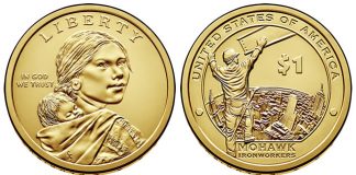 2017 Native American $1 Dollar Design Image 2015 Native American $1 Dollar Coin
