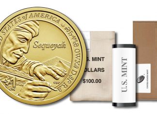 2017 Native American $1 Coins in Rolls, Bags and Boxes 2017 Native American $1 Coin - Roll, Bag and Box