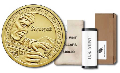 2017 Native American $1 Coin - Roll, Bag and Box