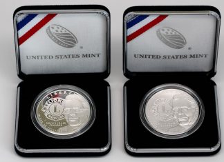 2017 Lions Clubs International Centennial Silver Dollar Photos 2017-P Lions Clubs International Centennial Silver Dollars - Proof and Uncirculated