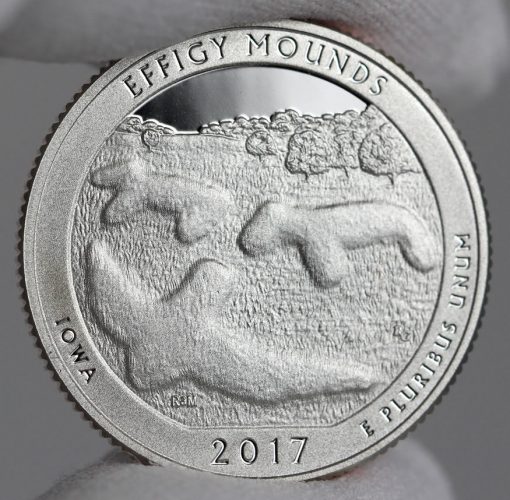 2017-S Proof Effigy Mounds National Monument Quarter -c