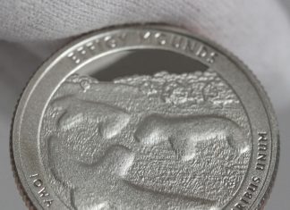 Effigy Mounds National Monument Quarter Photos 2017-S Proof Effigy Mounds National Monument Quarter - edge