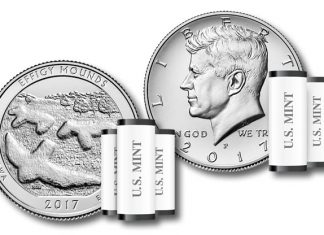 2017 Quarters, Kennedy Halves in U.S. Mint’s Product Schedule for February Effigy Mounds quaters and 2017 Kennedy Halves