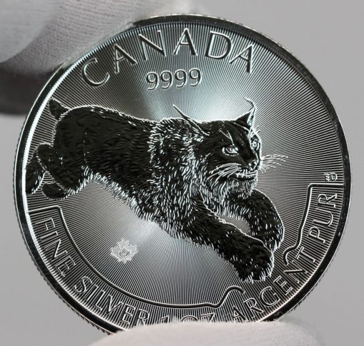 2017 $5 Canadian Lynx 1 oz Silver Coin