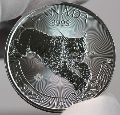 2017 $5 Canadian Lynx 1 oz Silver Coin-b