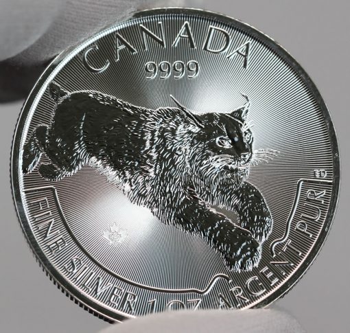 2017 $5 Canadian Lynx 1 oz Silver Coin-c