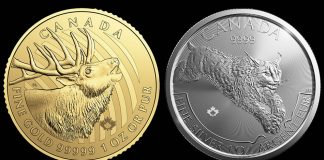 Canadian 2017 ‘Predator’ and ‘Call of the Wild’ Bullion Coins Released 2017 Elk Gold Coin and 2017 Lynx Silver Coin