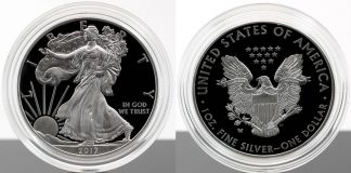 US Mint Sales: 2017-W Proof Silver Eagles Debut 2017 Proof American Silver Eagle