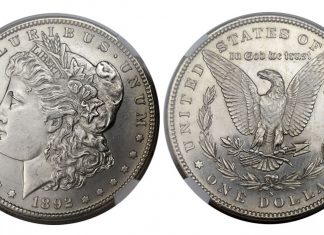 Heritage Realizes $9.8 Million in April 2017 Dallas Sale 1892-S Morgan Dollar MS63 NGC