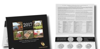 2017 Quarters Released in 10-Coin Uncirculated Set for Collectors 2017 America the Beautiful Quarters Uncirculated Coin Set