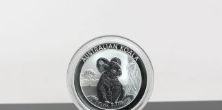 Perth Mint Gold and Silver Bullion Sales Split in March 2017 Australia Koala 1oz Silver Bullion Coin