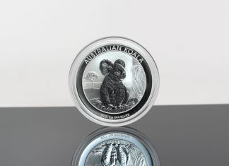 Perth Mint Gold and Silver Bullion Sales Split in March 2017 Australia Koala 1oz Silver Bullion Coin